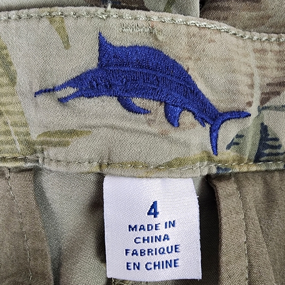 Tommy Bahama Don't Leaf Me Now Boracay Slim Boyfriend Pants Olive Size 4 - Picture 4 of 16